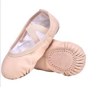 Pink toddler ballet shoes